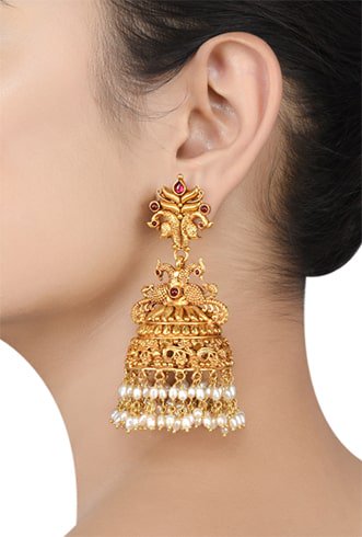 jhumkas-with-pearl-details