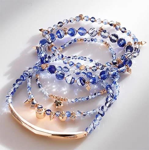navy-blue-beaded-bracelet-set