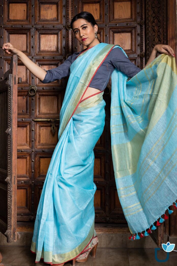 designer-and-traditional-linen-sarees
