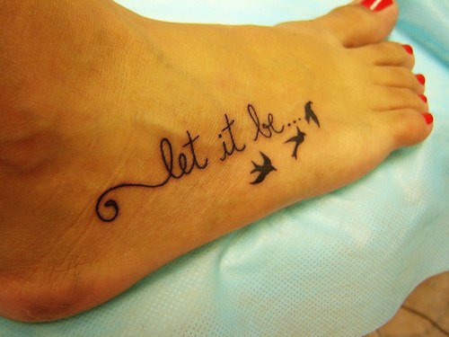 Cute Foot Tattoos Collection