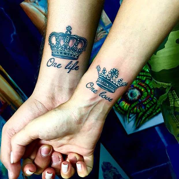 king-and-queen-wrist-tattoos