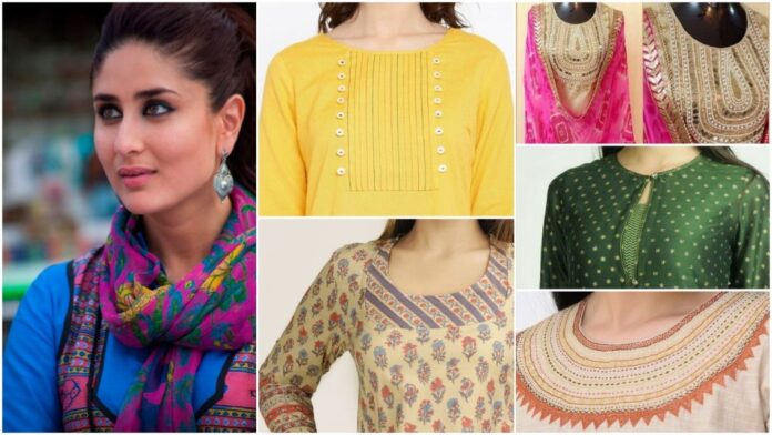 Stylish kurti neck designs for women