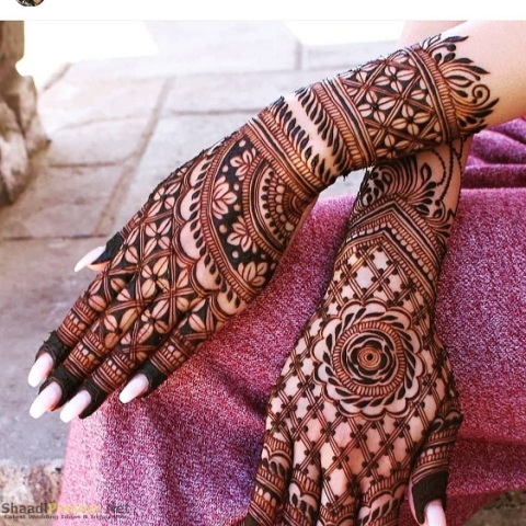 stylish-net-pattern-arabic-mehndi-design