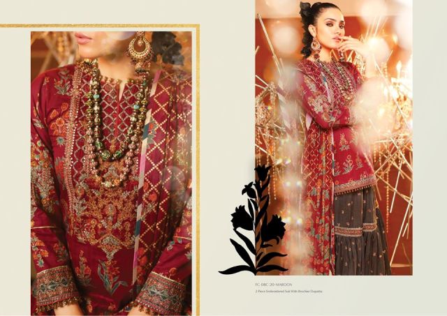 Alkaram Embroidered Suit for Eid