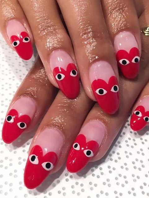 Comme-Des-Garcons-Inspired-Nails